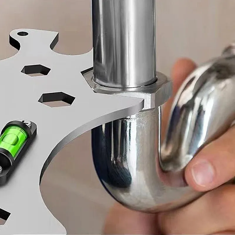 Multifunctional Wrench with Level -  Universal Repair Wrench Bathroom Installation and Maintenance