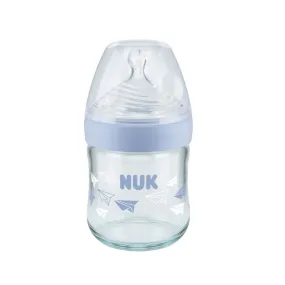 Nature Sense Glass Baby Bottle - 120ml - Blue