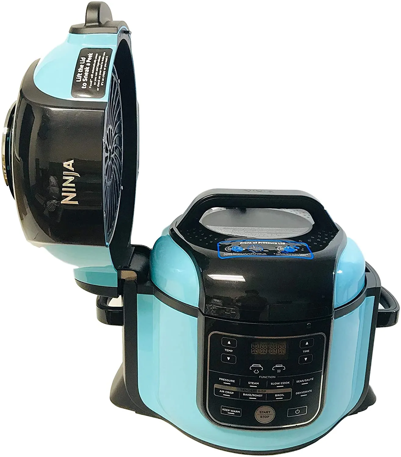 Ninja Foodi Cooker, Pressure Cooker, Air Fryer 6.5 qt All-in-One Tiffany Blue/Black  (OP302HAQ)