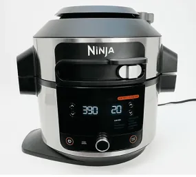 Ninja OL500 Foodi 6.5 Qt. 13-in-1  Pressure Cooker Steam Fryer  /Pressure Cooker/Recipes,* Silver/Black*