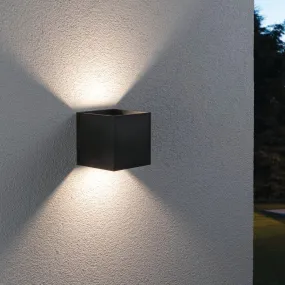 Outdoor Cybo 7W LED Smart Home Zigbee 3.0 Wall Light in Anthracite