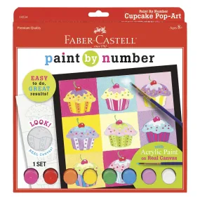 Paint By Number Cupcake Pop Art