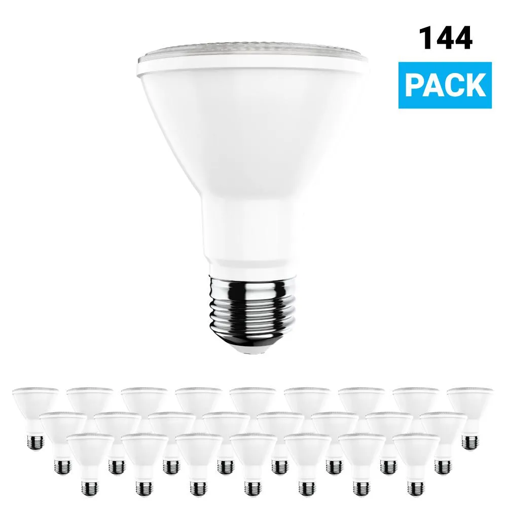 PAR20 LED 8W Light Bulbs - 5000K Dimmable - 525 Lumens - E26 Base - Daylight White