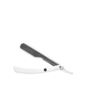 Parker - PTW Straight Razor, Push Type, White Resin Handle