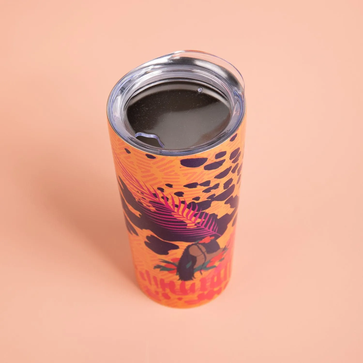 Peaceful Paradise Stainless Steel Tumbler w/Straw