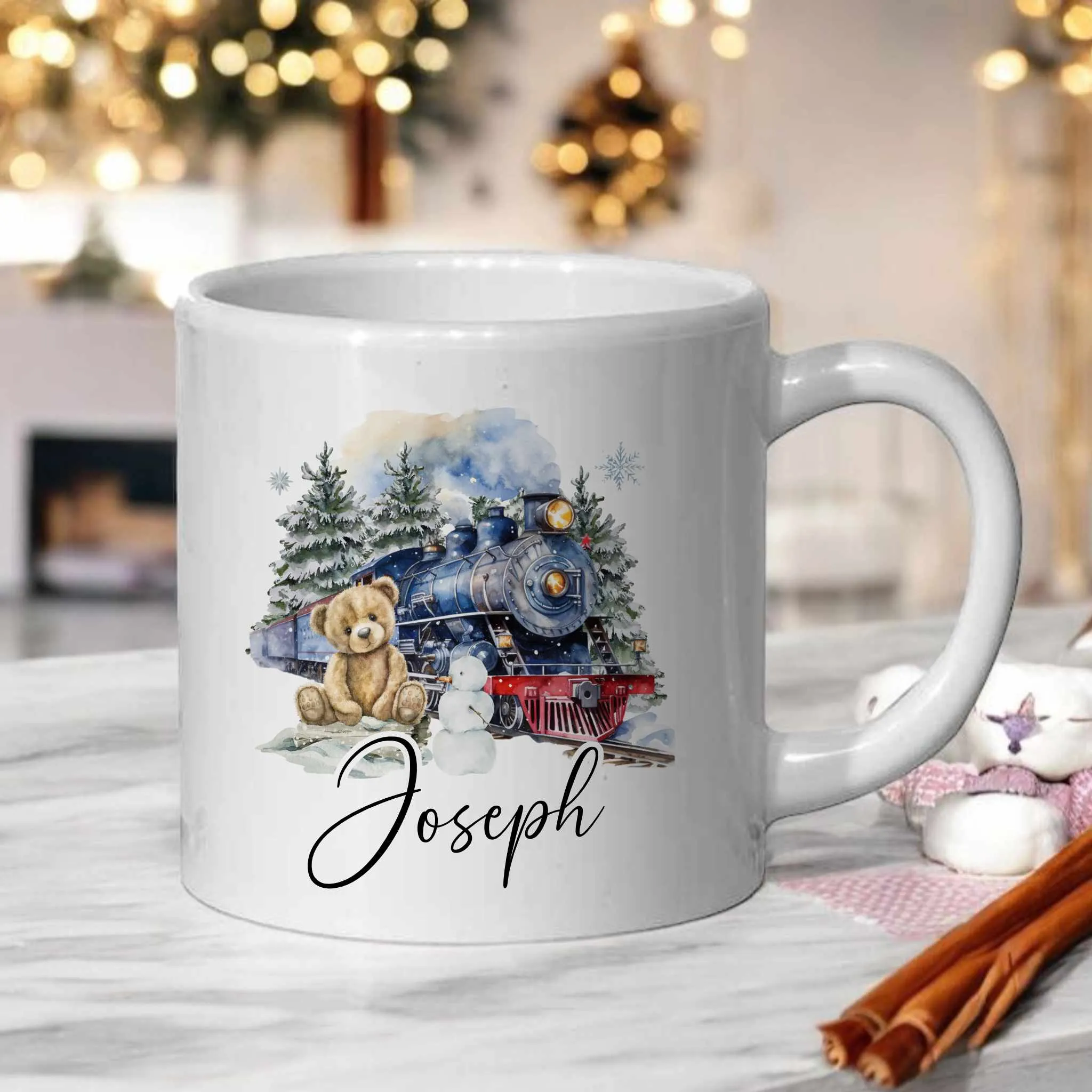 Personalised Children's Christmas Mug - 6oz Polymer Unbreakable Mug