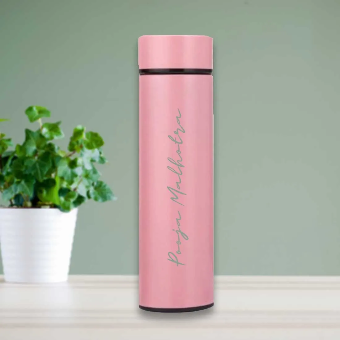 Personalized Flasks Engraved Stainless Steel Temperature Bottle for Tea - Full Name