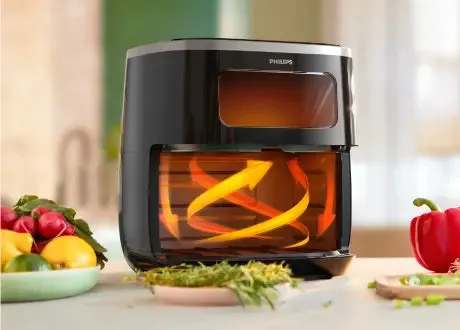 Philips, Air Fryer XL, 5.6L with Digital Window and Rapid Air Technology - HD9257