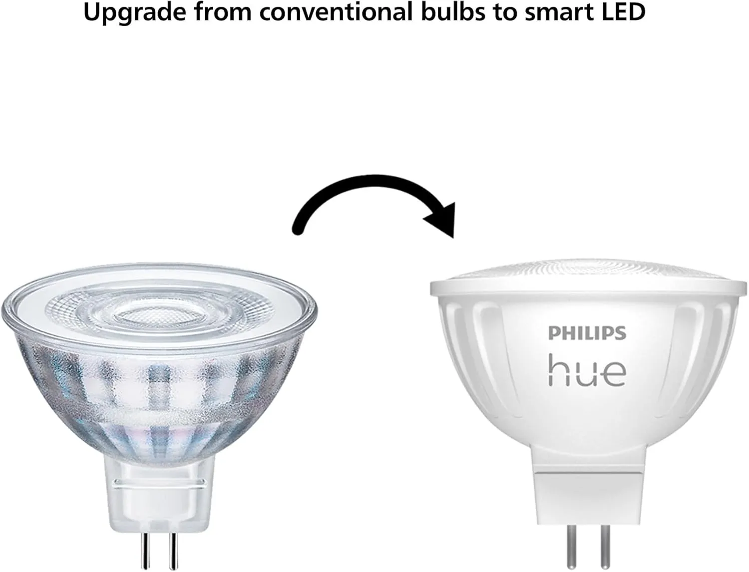 Philips Hue MR16 LED Smart Spot Light - Warm to Cool White, 1 Pack