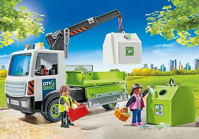 Playmobil City Action - Glass Recycling Truck with