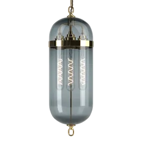 Polished Brass Pendant Lantern Aston