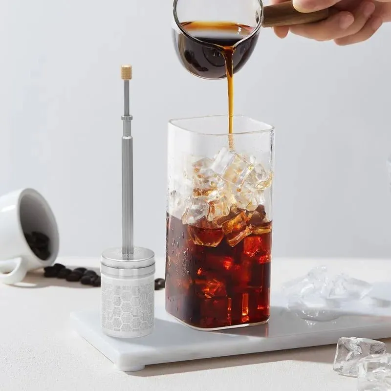 Portable Coffee and Tea Press Maker - Coffee Maker Tea Infuser Portable Coffee Brewer