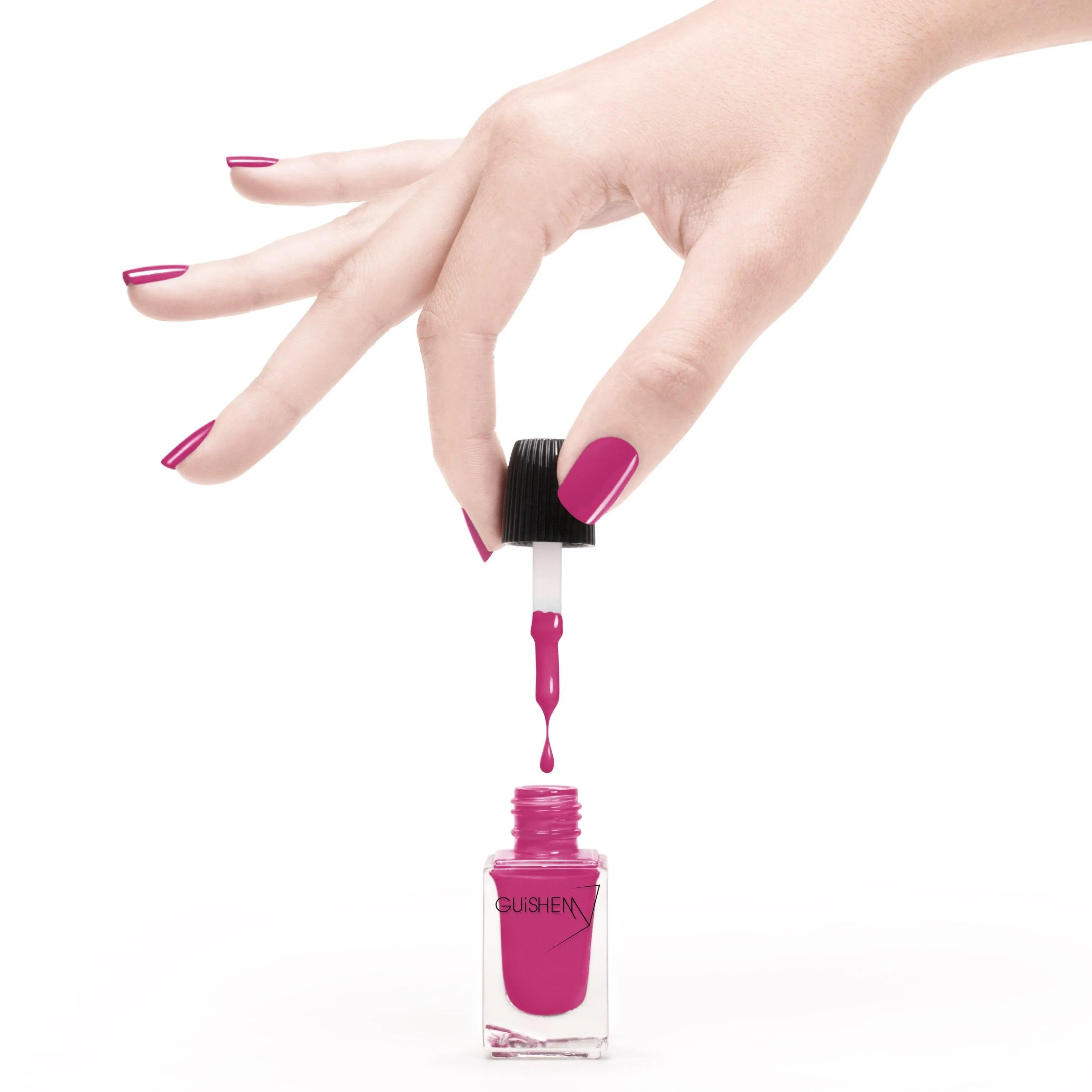 Premium Nail Lacquer, FIESTA - 002, HOT PINK CRÈME NAIL POLISH