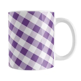 Purple Gingham Mug