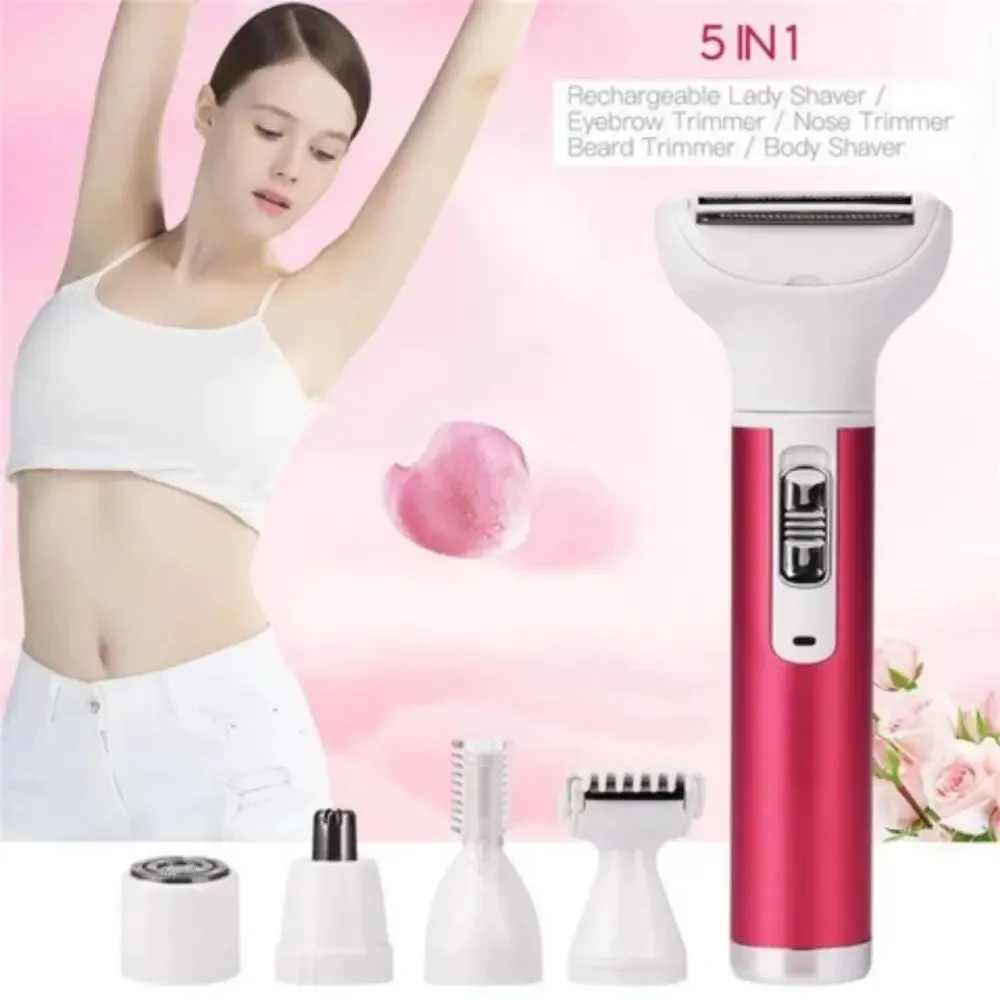 Rechargeable Ladies Hair Shaver 5 IN 1