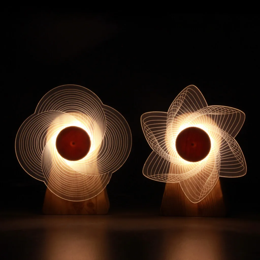 Rotating LED Windmill Lamp