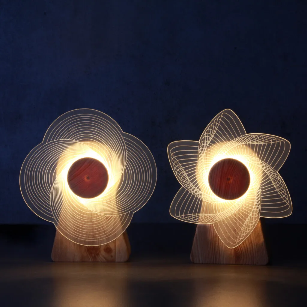 Rotating LED Windmill Lamp