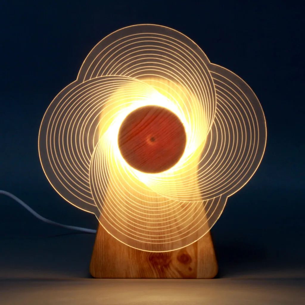 Rotating LED Windmill Lamp