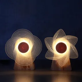 Rotating LED Windmill Lamp