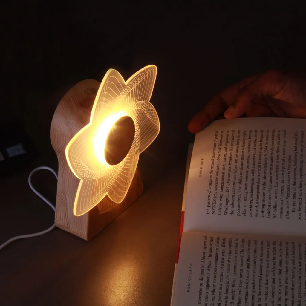 Rotating LED Windmill Lamp