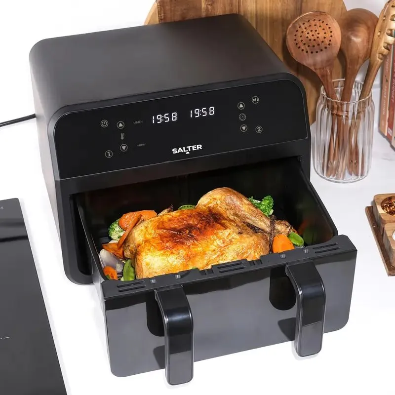 Salter EK5872 7 Litre Dual View Air Fryer With Removable Divider