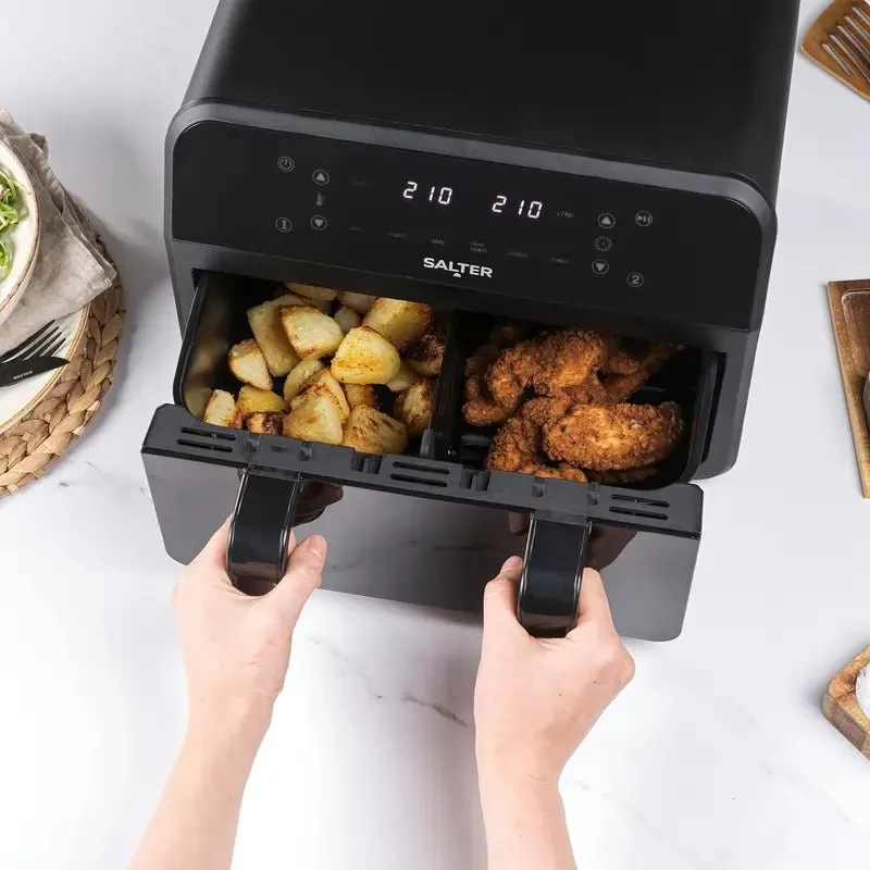 Salter EK5872 7 Litre Dual View Air Fryer With Removable Divider