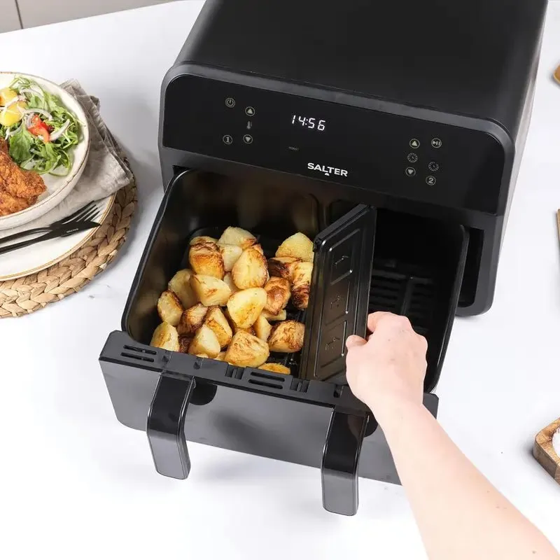 Salter EK5872 7 Litre Dual View Air Fryer With Removable Divider