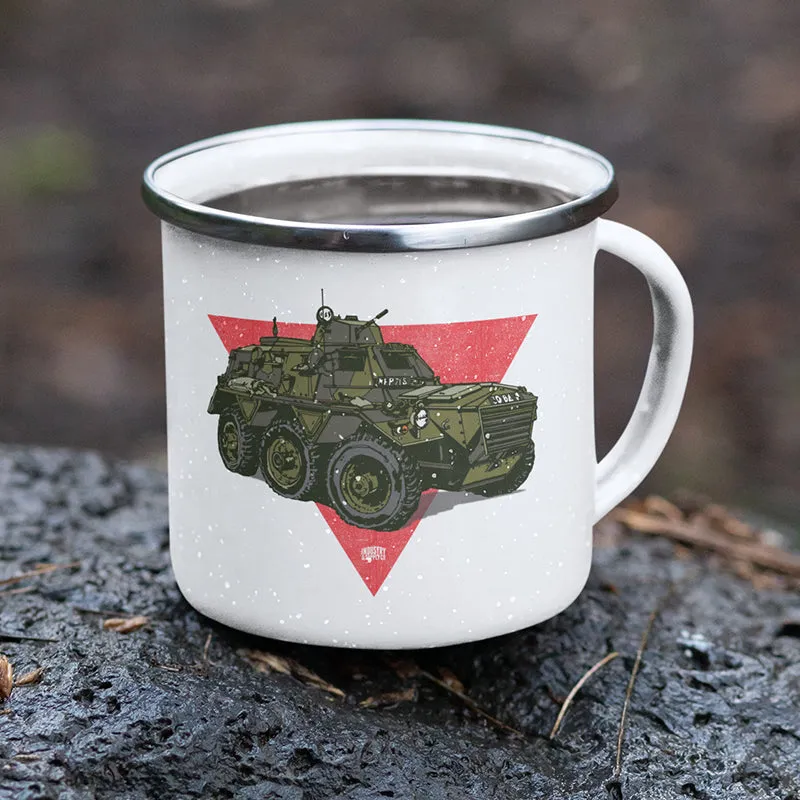 SARACEN TANK ENAMEL MUG