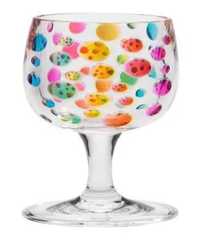 Satin Pearl Rainbow 8 oz Wine Glass