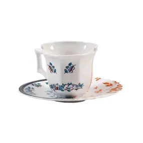 Seletti Hybrid porcelain coffee cup Leonia with saucer