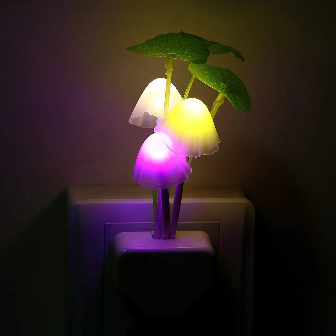 Sensor Led Mushroom Night Light Wall Lamp Home Decor Bedroom Light