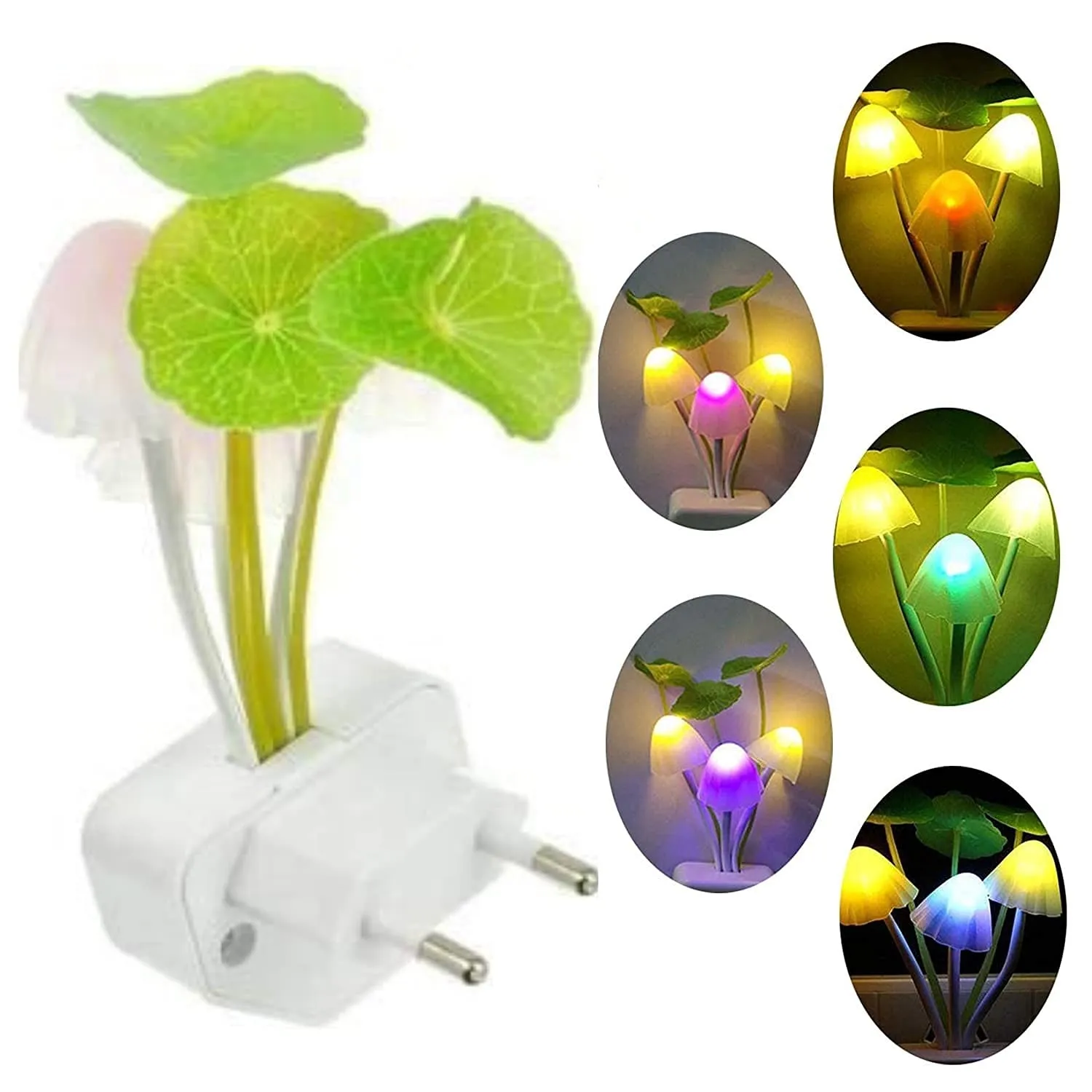 Sensor Led Mushroom Night Light Wall Lamp Home Decor Bedroom Light