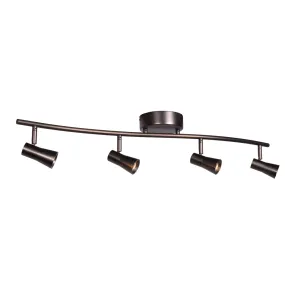 Sleek 4-Light Dimmable LED Spotlight Semi-Flush