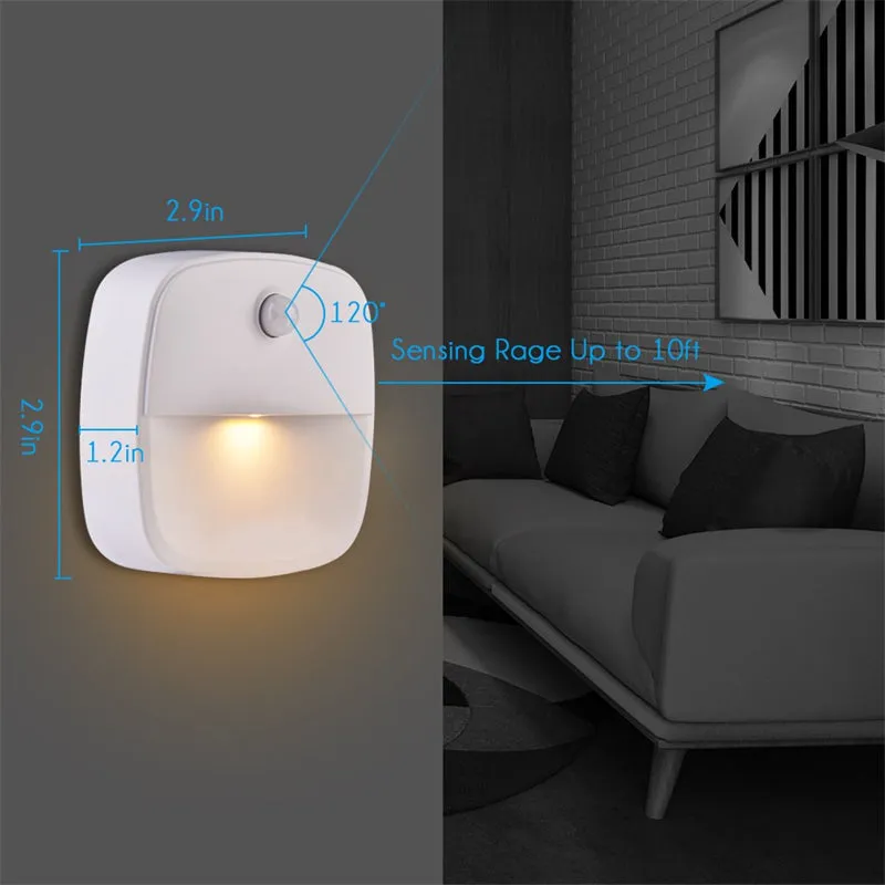 Smart LED Human Body Induction Battery Operated USB Charging Night Light