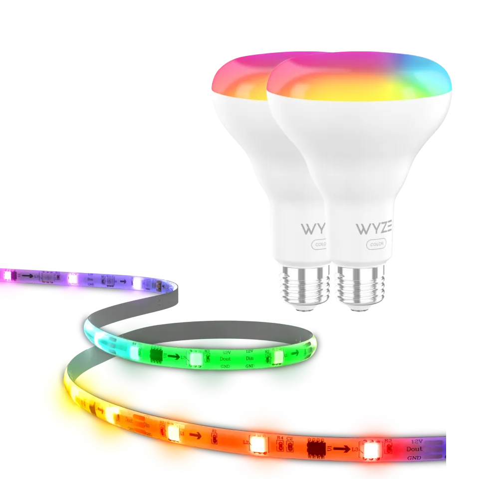 Smart Lighting Kit - Bulb Color BR30   Light Strip Pro Bundle