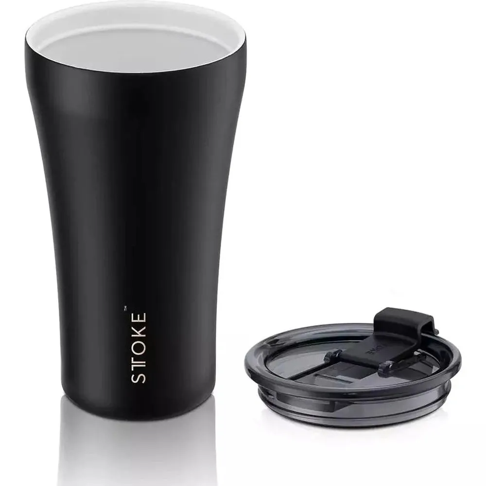 Sttoke 12 oz (350ml) Shatterproof, Ceramic, Insulated, Reusable Cup