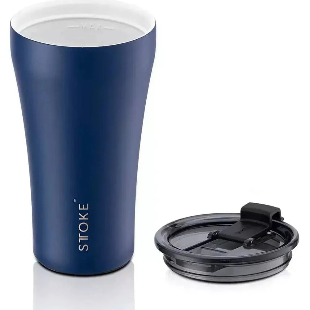 Sttoke 12 oz (350ml) Shatterproof, Ceramic, Insulated, Reusable Cup