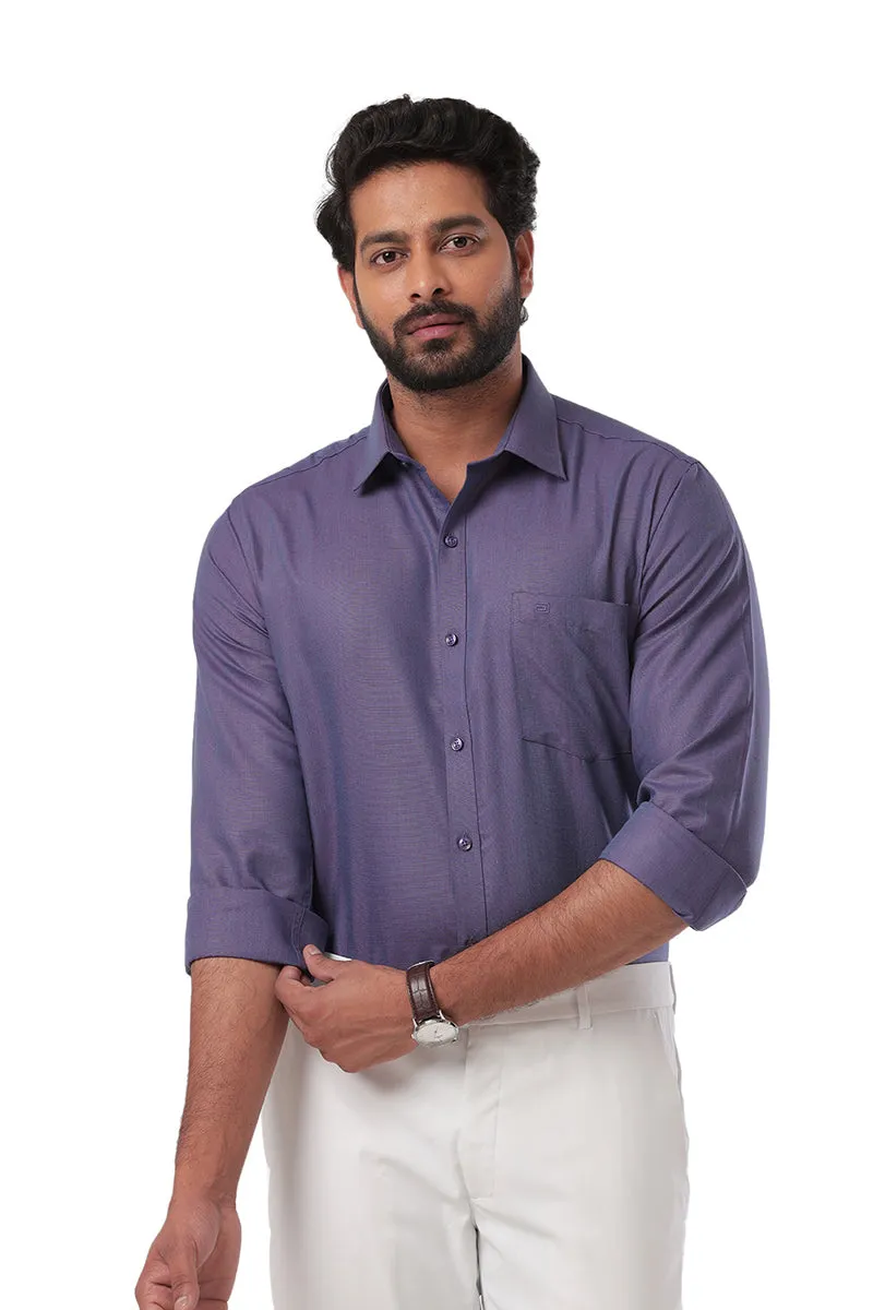 Super Soft - Iris Purple Formal Shirts for Men | Ariser