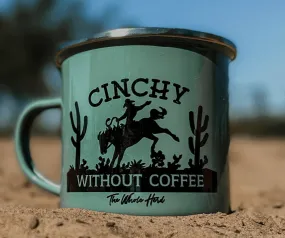 The Whole Herd Cinchy Without Coffee Campfire Mug