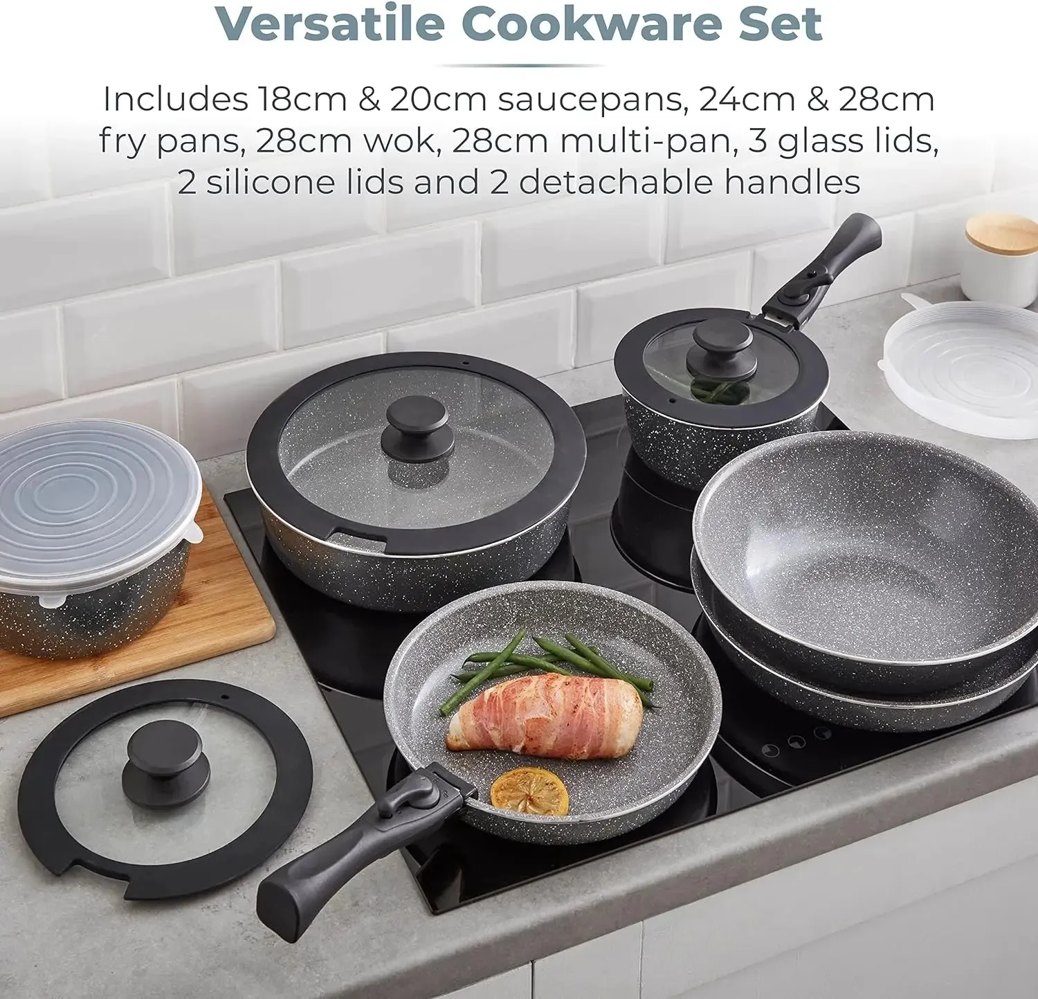 Tower Freedom Cerastone 13 Piece Cookware Set