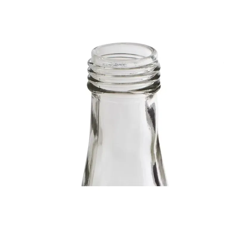 Transparent Glass Water Bottle With Metal Airtight Lid 1966-25