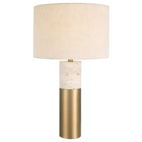 Uttermost Gravitas Elegant Brass & Stone Lamp