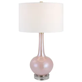 Uttermost Rosa Pink Glass Table Lamp