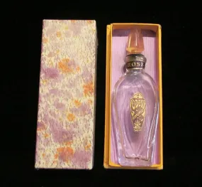 Vintage Perfume Bottle 1920s Rose L'Odeur Perfumes Bottle Art Deco In Original Box Excellent Condition