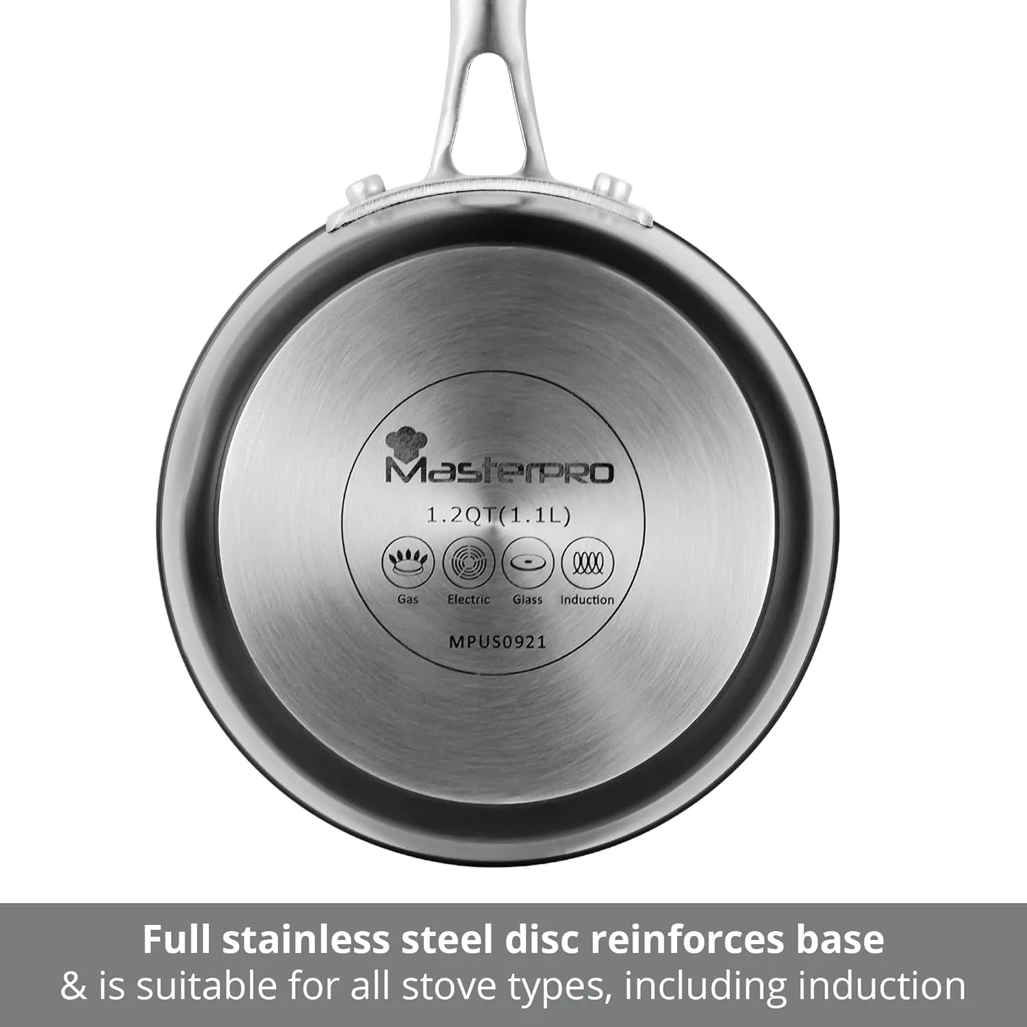 Vital by MasterPRO - 1.2 Qt Forged Aluminum Titanium-Reinforced Non-Stick Saucepan