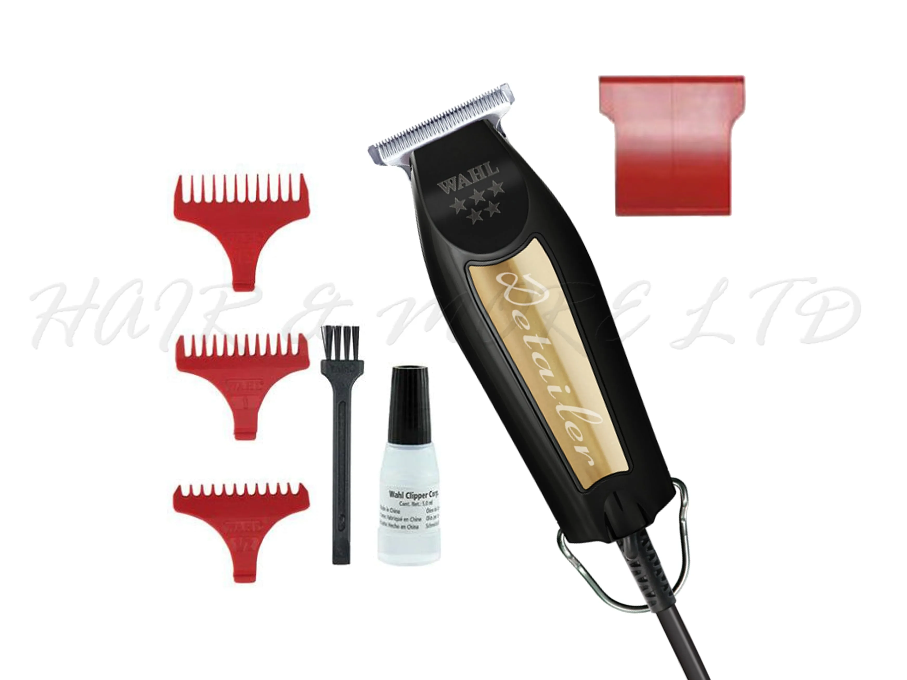 WAHL Professional 5 Star Series, Detailer T-Wide Trimmer - Black/Gold Limited Edition