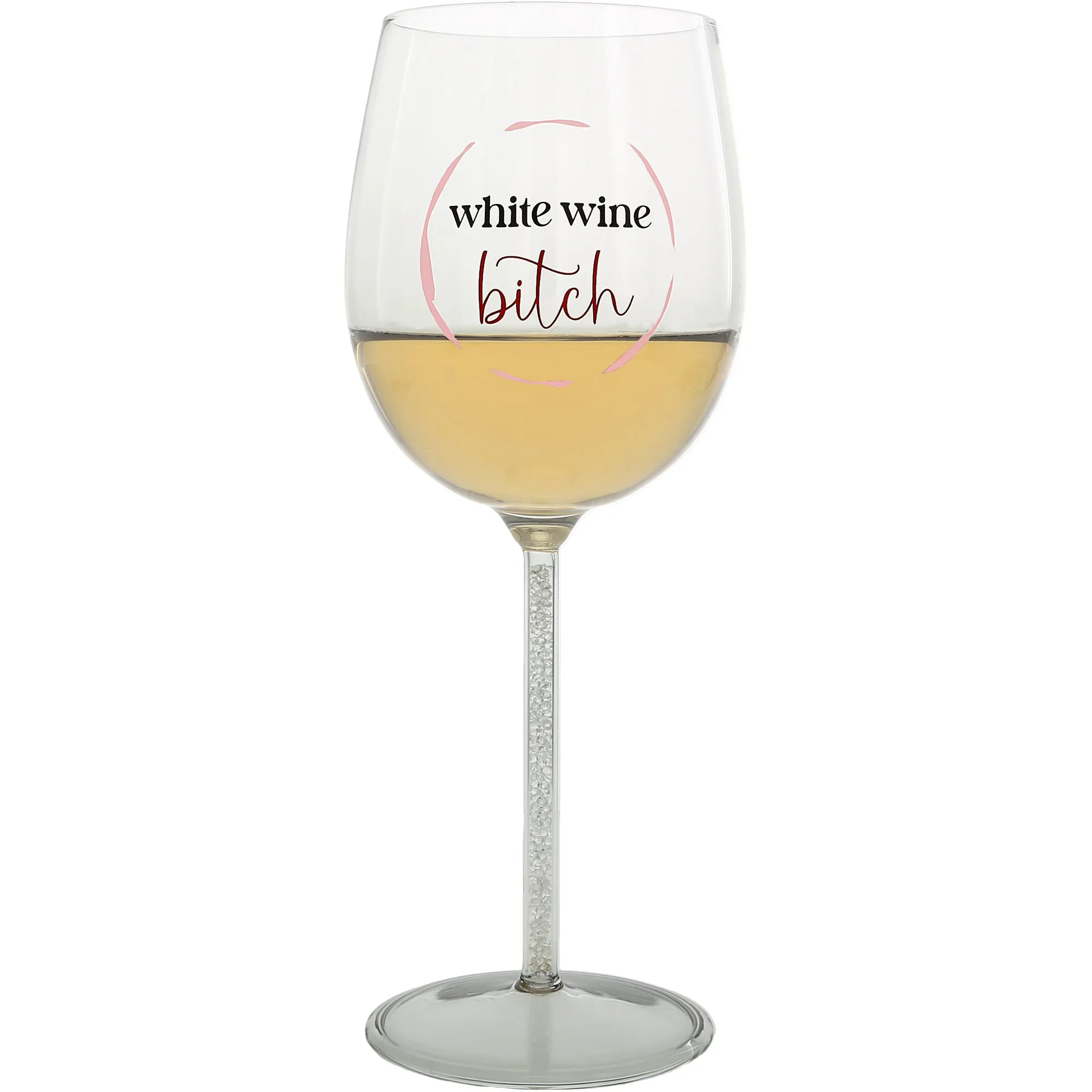 White Wine Bitch Gift Boxed 17 oz Wine Glass