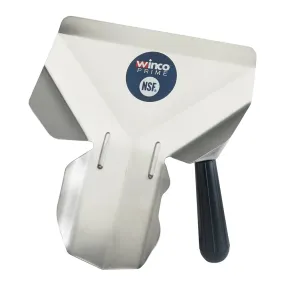 Winco FFBN-1R SS 18/8 French Fryer Bagger, Right Handle, Black Handle.