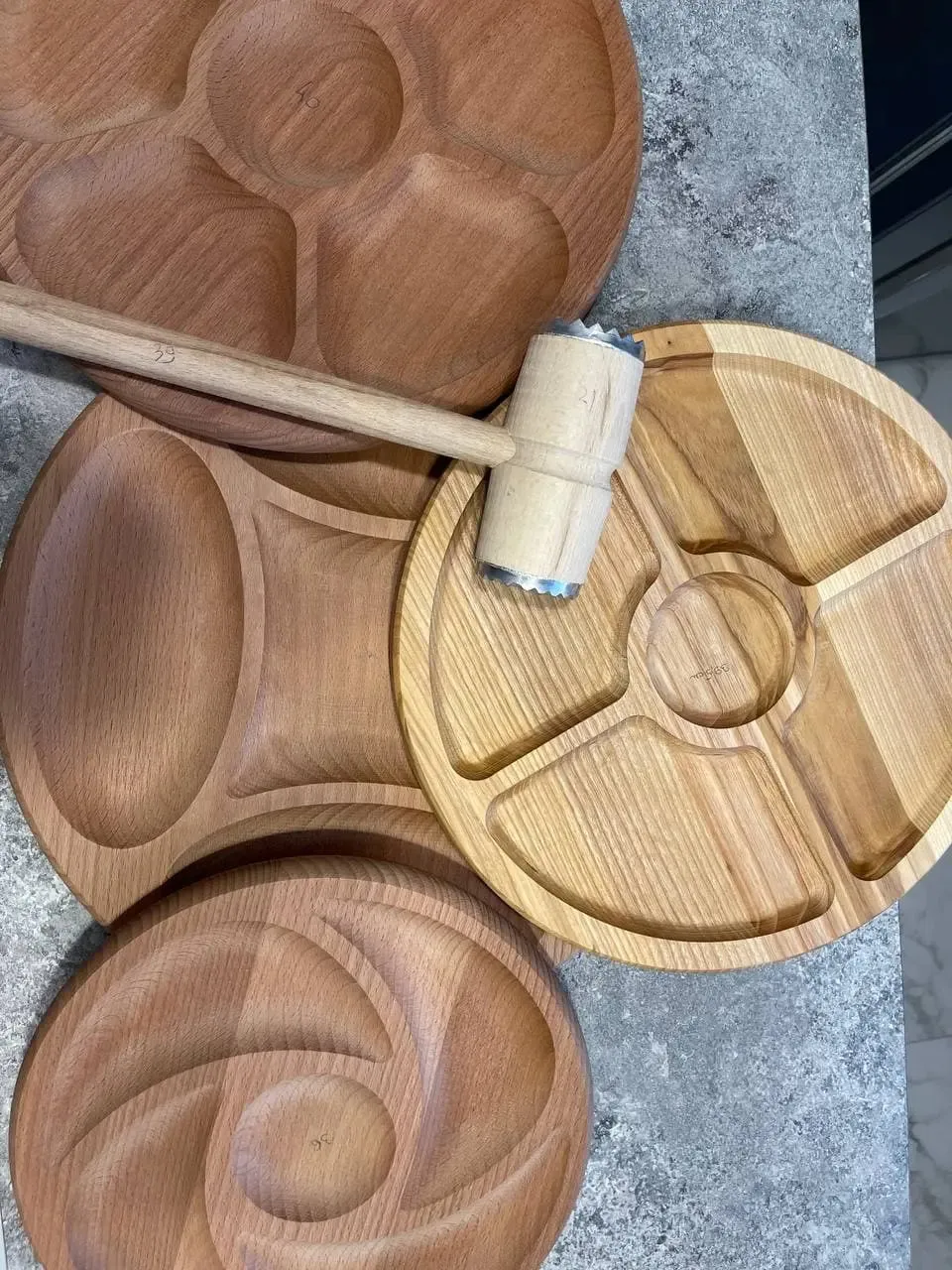 Wooden meat hammer