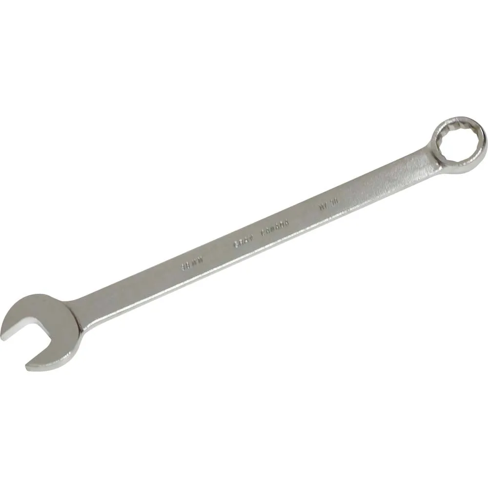 Wrench - Gray Tools 12 Point Metric Combination Wrenches - 15° Offset - Satin Chrome Finish, Various Sizes, MC35 / MC36 / MC38